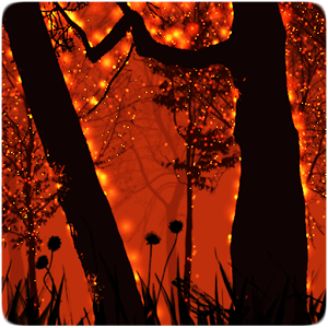 Burning Forest Live Wallpape