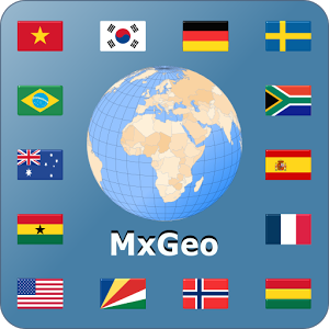 World atlas & map MxGeo Pro