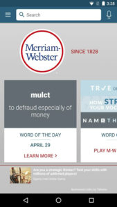 Merriam Webster Dictionary